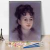 DIY Oil Painting Kit,Eva Gonzales Painting by Edouard Manet Paint by Numbers Kit for Kids and Adults view 1