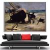 DIY Oil Painting Kit,Tarring The Boat Painting by Edouard Manet DIY Oil Painting Paint by Number Kits view 2