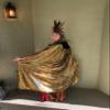 HOMELEX Black Witch Velvet Cloak Halloween Hooded Cape Queen King Robe Outfit Renaissance Medieval Costume view 3