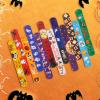 hexiaoxiao Halloween Slap Bracelets for Kids Halloween Party Favors Friendship Bracelets Bulk for Halloween Party Supplies Snap Bracelet Gifts Classroom Prizes Exchanging Gifts (72) view 2
