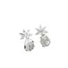 NTIYOU Earrings Earrings Pure Silver Earrings New Net Red Pearl Earrings Female Temperament Long Wild Earrings High Sense Earrings Dangle Hoop (Color : B, Size : B) view 1