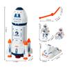 Wbzle Space Rocket Toys, Rocket Ship with Astronaut Toy for Educational, Concentration, Learning Rocket Fun Space Gifts, for Space Exploration, Knowledge Toys for Kids 3-5 view 2