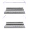 Minifigure Display Case for Action Figures Blocks, Dustproof Acrylic Display Box Storage with 3 Movable Steps for Collection Models Minifigures, Bricks Blocks Toys view 1