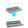 Minifigure Display Case for Action Figures Blocks, Dustproof Acrylic Display Box Storage with 3 Movable Steps for Collection Models Minifigures, Bricks Blocks Toys view 4