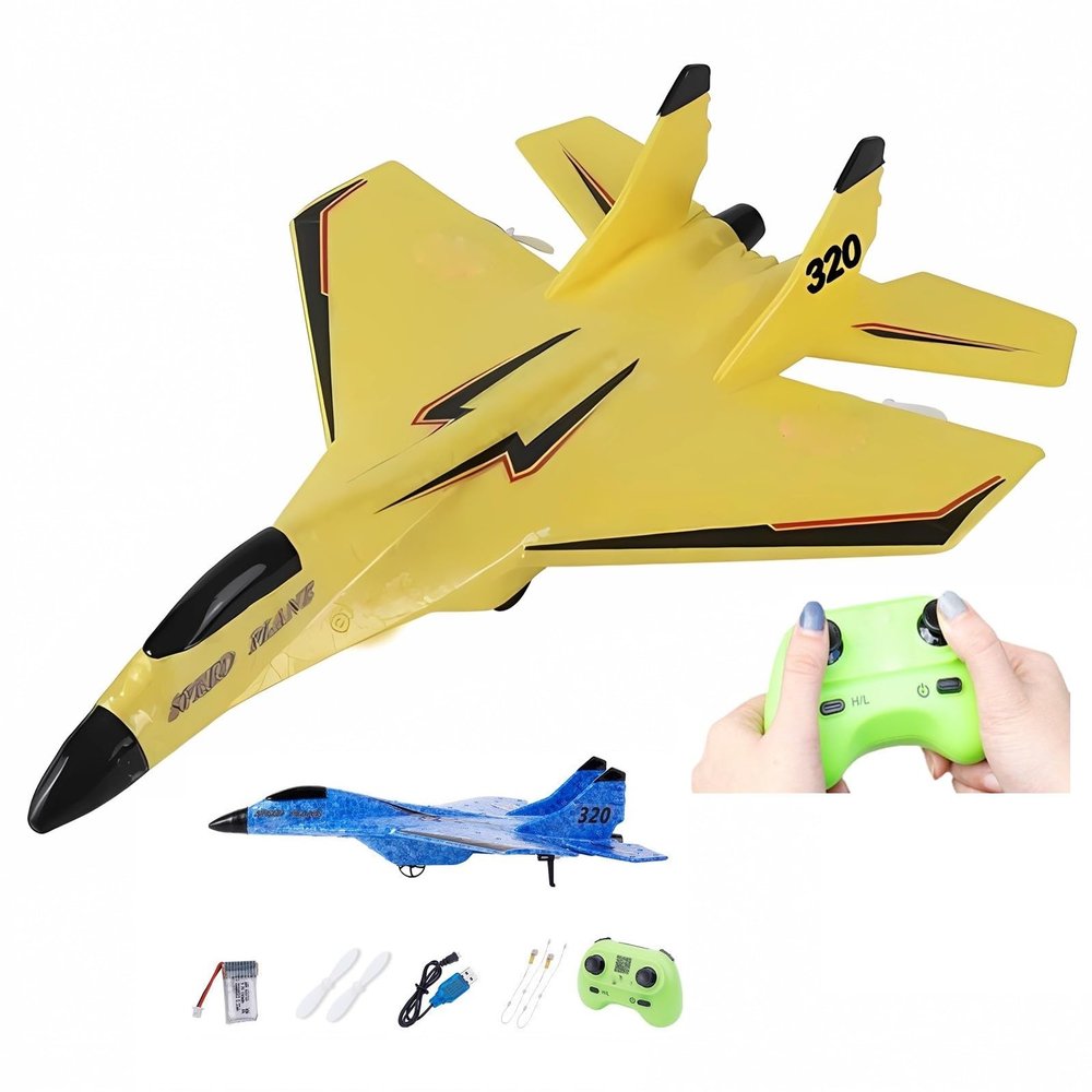 2023 New Remote Control Wireless Airplane Toy With Lights, USB Rechargeable SU-35 RC Remote Control Plane Glider, Outdoor Drop-Resistant Foam RC Air Planes Fighter Jet For Adults Aircraft Enthusiasts