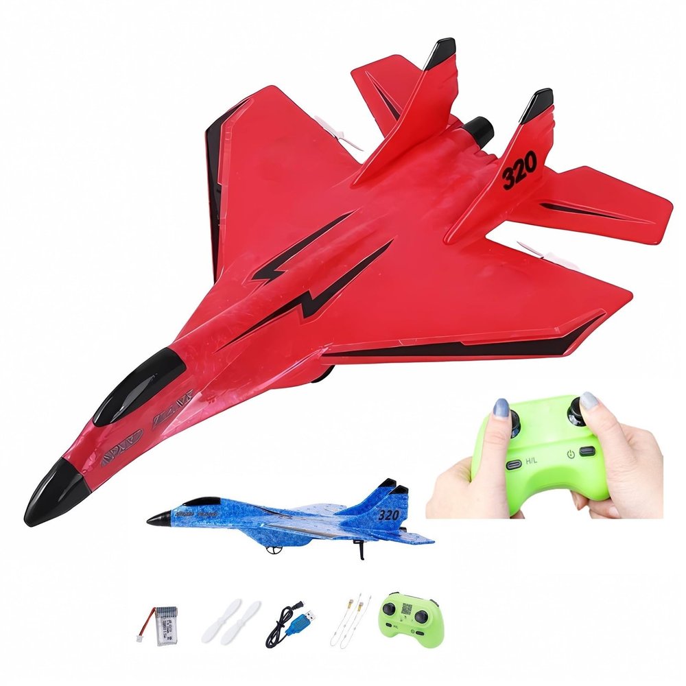 2023 New Remote Control Wireless Airplane Toy With Lights, USB Rechargeable SU-35 RC Remote Control Plane Glider, Outdoor Drop-Resistant Foam RC Air Planes Fighter Jet For Adults Aircraft Enthusiasts
