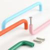 Simple Solid Kitchen Cabinet Handles Wardrobe Door Drawer Cabinet Curved Handles For Furniture Room 1Pcs (Color : Green 192mm) view 4