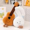 14.9" Guitar Plush Toy Soft Stuffed Rock Star Plushes Musical Instrument Throw Pillow Gift for Kids Party Birthday Decoration view 4