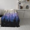 Baby Blanket Flannel,Forest Purple Tree Plant Fall Cozy Throw Blankets for Newborn Infant and Toddler, Super Soft and Warm Receiving Baby Blanket for Crib Stroller 40" x 60" view 4