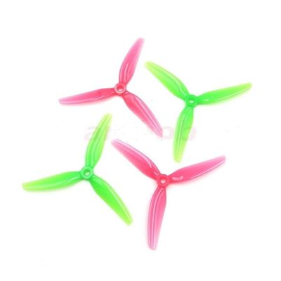 INLIMA Drone Accessories for HQProp Ethix S3 S4 S5 5inch 3 Blade Poly Carbonate CW CCW Props Propeller for RC FPV Traversing Machine Drones Spare Parts Replaceable (Color : 2pairs S3)