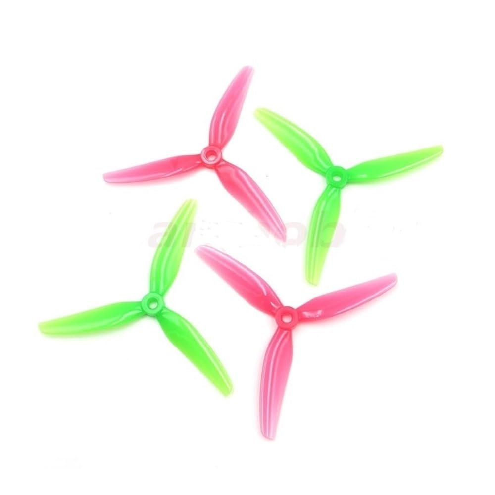 INLIMA Drone Accessories for HQProp Ethix S3 S4 S5 5inch 3 Blade Poly Carbonate CW CCW Props Propeller for RC FPV Traversing Machine Drones Spare Parts Replaceable (Color : 2pairs S3)