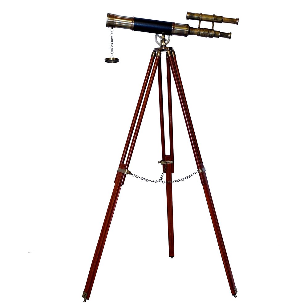 brasss Telescope Victorian Marine Antique Floor Standing Brass Telescope Navy Adjustable Vintage Nautical Adventures