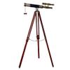 brasss Telescope Victorian Marine Antique Floor Standing Brass Telescope Navy Adjustable Vintage Nautical Adventures view 1