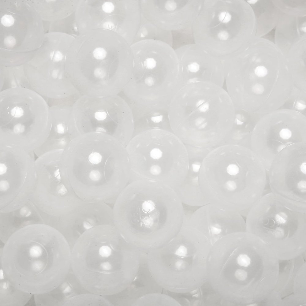 TRENDPLAY Plastic Balls for Ball Pits - Pack of 50 Hollow Balls- Safe and Exciting Playtime - Perfectly for Baby Pools, Birthday Party Decoration, Clear