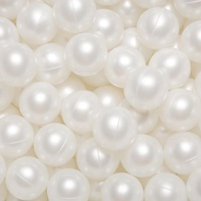 TRENDPLAY Plastic Balls for Ball Pits - Pack of 170 Hollow Balls- Safe and Exciting Playtime - Perfect for Baby Pools, Birthday Party Decoration, 2.2 inch (Pearl White)