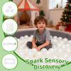 TRENDPLAY Plastic Balls for Ball Pits - Pack of 170 Hollow Balls- Safe and Exciting Playtime - Perfect for Baby Pools, Birthday Party Decoration, 2.2 inch (Pearl White) view 4