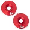 1Up Racing 7075 Lowpro Wing Washers - M3-2pcs - Red Shine 1UP820521 view 1