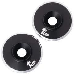 1Up Racing 7075 Lowpro Wing Washers - M3-2pcs - Black Shine 1UP820021