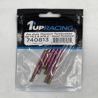 1Up Racing Pro Duty Turnbuckles - AE T6.2/SC6.2 Polished 1UP740813