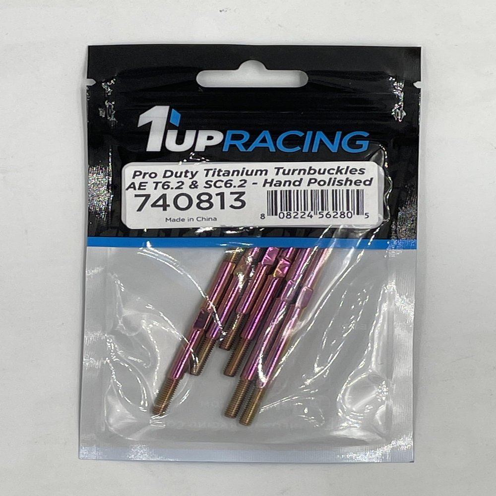 1Up Racing Pro Duty Turnbuckles - AE T6.2/SC6.2 Polished 1UP740813