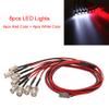 2 Sets RC 8Leds LED Light Kit Accessories RC Headlights/Taillight Kit Accessories for 1/10 1/8 Modes for Tamiya ARRMA HSP Redcat Axial SCX10 RC Cars view 3