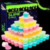 Glow in The Dark Party Favor Slime, Jumbo 50 Pack Galaxy Slime for Boys Girls Glow in The Dark Party, Small Size Slime for Kids Goody Bag Stuffer, Birthday, Idea. view 1