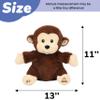 Hopearl Clapping Monkey Interactive Musical Stuffed Animal Singing Plush Toy Adorable Electric Animate Gifts for Kids, Brown, 11'' view 2