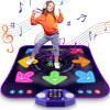 Dance Mat Toys for 3-12 Year Old Girls & Boys, Dance Mats with Light Up 8-Buttons & Wireless Bluetooth, Music Dance Toy with 5 Modes Game, Birthday Xmas Gifts for 3 4 5 6 7 8 9 10+ Year Old Girls Boys view 1