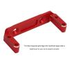 Alomejor 1/10 RC Servo Mount, Exquisite Craftsmanship Improving Performance RC Servo Mount for UTB10 1/10 RC Crawler (Red) view 4