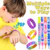 102PCS Pop Bracelet Party Favors Fidget Bracelet It Birthday Party Favors for Kids Goodie Bags Stuffers Classroom view 4