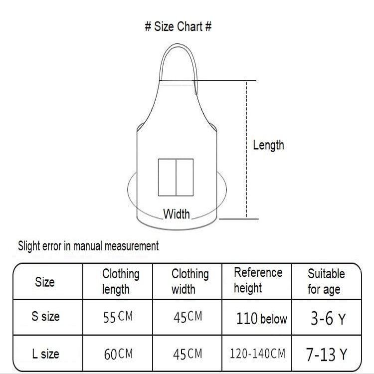 Cooktaitai Kids Apron And Chef Hat And Sleeves Set Children Chef Apron Cute Girls Boys For Cooking Baking Painting, Brown, Large