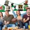 10PCS Football Party Decorations Football Table Centerpiece Football Honeycomb Centerpieces Table Toppers for Football Birthday Party Football Game view 4
