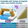 Magnetic Blocks-Build Mine Magnet World Ice Edtion Building Craft, Toys for Girls Age 3 4 5 6 7 8 STEM Sensory Kids Games Toys for Toddler Christmas Birthday Gifts for 3+ Years Old Girls & Boys view 3