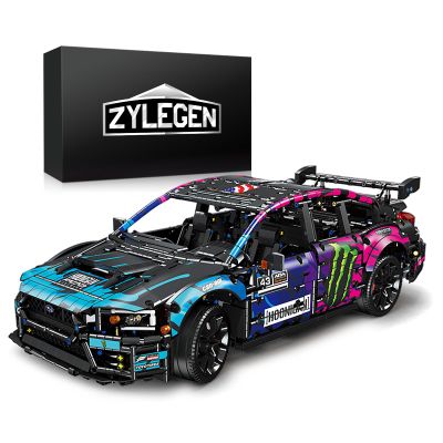 ZYLEGEN Race Car Building Toy Set,Collectible Model Building Set and Sport Car,Supercar Building Kit for Boys, Girls, and Teens Gift for Motorsport Fans (Blue)