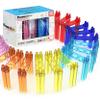 12 Piece Support Column Expansion Supporting Pack for Magnetic Race CarTrack Magnet Tile Building Block Construction Kit Education Toy Boys Girls STEM Puzzle Toy Kids Boy Girl Toddler 3+ PicassoTiles view 1