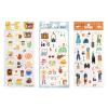 Kamiso Sansho 78002023 SAIEN Tomatomayu Nice Day Stickers, Set of 3 Patterns (Caf, Holiday, Today's Code), Made in Japan, Approx. 6.9 x 3.5 inches (17.5 x 9 cm) view 2