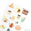 Kamiso Sansho 78002023 SAIEN Tomatomayu Nice Day Stickers, Set of 3 Patterns (Caf, Holiday, Today's Code), Made in Japan, Approx. 6.9 x 3.5 inches (17.5 x 9 cm) view 3