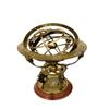Armillary Sphere Globe Nautical Compass Armillary on Wooden Base-Four Lion Armillary for Table Decoration Antique Brass Engraved view 4