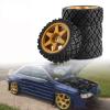 4PCS 1/10 On Road Wheels and Tires Compatible for Tamiya TT01/TT02/XV-01 Compatible for Kyosho FW06 Tires Crawler Mud Terrain Tires RC Rally Car Parts Accessories view 2