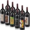 Simarro Dollhouse Wine Bottles - 10pcs Miniature Red Wine Bottles for Model Window Display view 1