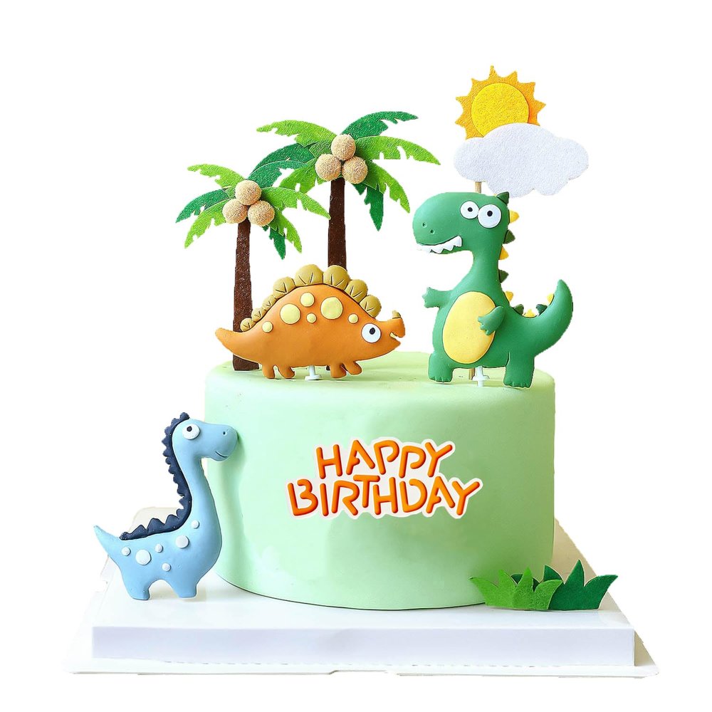 10Pcs Dinosaur Cake Decorations Dinosaur Cake Toppers Cake Decorations For Dinosaur Themed Party Kids Party Cake Decorations Dinosaur Baby Shower