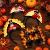 Xuhal 12 Pcs Thanksgiving Turkey Headbands and Sunglasses Thanksgiving Turkey Costume Accessories for Thanksgiving Day Party Favors Accessories Funny Creative Decoration view 2