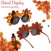 Xuhal 12 Pcs Thanksgiving Turkey Headbands and Sunglasses Thanksgiving Turkey Costume Accessories for Thanksgiving Day Party Favors Accessories Funny Creative Decoration view 4
