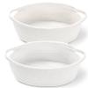 2 Pack Small Woven Basket with Gift Bags and Ribbons, Empty Decorative Gift Chest Box, Cute Baby Gift Basket for Nursery, Cotton Rope Room Shelf Storage Basket with Handles, All 12"x 8"x 5",White view 1