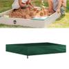 Outdoor Sandbox Cover, Waterproof Sunscreen Sandboxes Sandpit Cover Square Protective Cover Beach Sandbox Canopy with Drawstring for Sand and Toys Away (200 * 200CM, Green) view 1