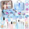 INNOCHEER Pretend Makeup for Toddlers, Fake Play Makeup for Little Girls, Frozen Toy Makeup Set for Girls, Birthday Christmas Princess Gifts Toddler Girl Toys Age 3 4 5 6 7 8 (Not Real Makeup) view 1