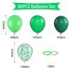 Paready Green Balloons, 60 Pcs Dark Green Party Balloons 12 Inch Light Green Balloons Fruit Green Confetti Balloons Latex Balloons for Jungle Theme Birthday Dinosaur Party Baby Shower Wedding view 2