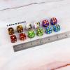 36 Pieces 16mm Marble D6 Dice 6 Sided Dice Set Round Corner Board Game Dice for MTG DND Tenzi Farkle Yahtzee Bunco or Math Learning view 2