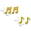 10 Pcs Gold Musical Note Aluminum Foil Balloons - Guitar, Silver, Happy Birthday, Music Themed Party Decorations for Home, Outdoor Celebrations view 2