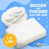 Original Stationery Soft Clay for Slime Making - Moldable Modeling Clay for Kids, Blend with Glue & Shaving Foam for Butter Slime, 1.3 Lbs/600g - Fun Birthday Gift - Mix-in Supplies view 2